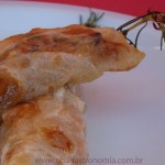 Crepe de Camarões e Cogumelos com perfume de Alecrim