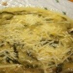 Stracciatella com Espinafre e Repolho