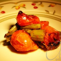 Confit de tomate cereja e salsão