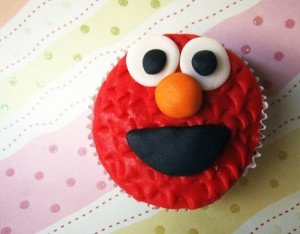 Cupcake do Elmo