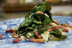 Salada de Escarola e Bacon – A salada de Santa Felicidade