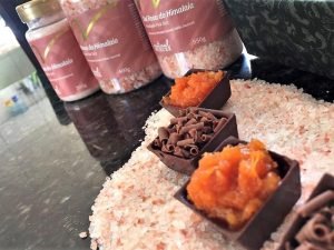 Bombom de Chocolate com Sal Rosa do Himalaia